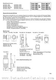 TAA865 datasheet pdf Siemens