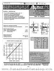 UTV-005-4 datasheet pdf Acrian