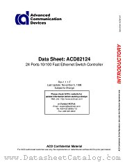 ACD82124 datasheet pdf Advanced Communication Devices