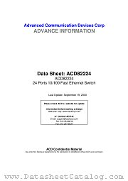 ACD82224 datasheet pdf Advanced Communication Devices