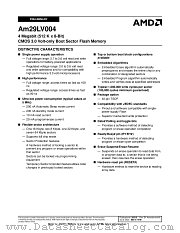 AM29LV004B-70RFC datasheet pdf Advanced Micro Devices