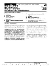 MACH210A-12VC datasheet pdf Advanced Micro Devices
