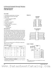 UT54ACTS164 datasheet pdf Aeroflex Circuit Technology