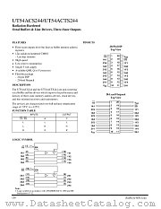 UT54ACTS244 datasheet pdf Aeroflex Circuit Technology
