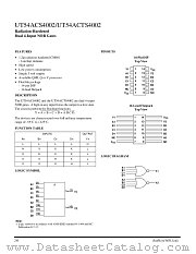 UT54ACS4002 datasheet pdf Aeroflex Circuit Technology