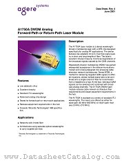 A1750A21RRFC10 datasheet pdf Agere Systems