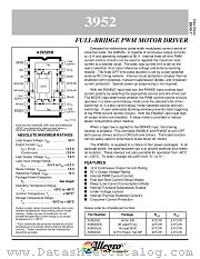 A3952KEB datasheet pdf Allegro MicroSystems