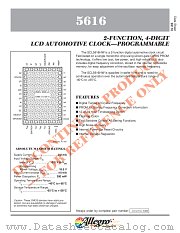 SCL5616HW datasheet pdf Allegro MicroSystems