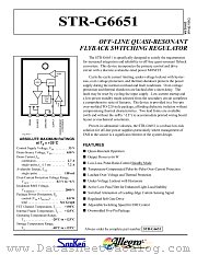 STR-G6651-FL datasheet pdf Allegro MicroSystems