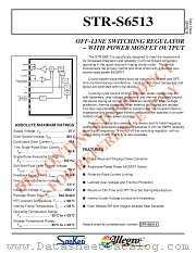 STRS6513 datasheet pdf Allegro MicroSystems