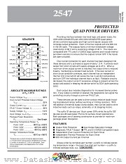 UDK2547B datasheet pdf Allegro MicroSystems
