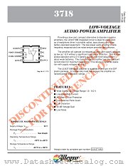 UDN3718M datasheet pdf Allegro MicroSystems