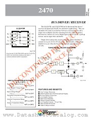 ULQ2470L datasheet pdf Allegro MicroSystems