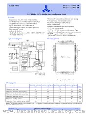 AS7C33256PFS16A-133TQC datasheet pdf Alliance Semiconductor
