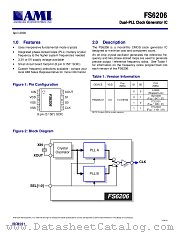 FS6206-01 datasheet pdf AMI Semiconductor