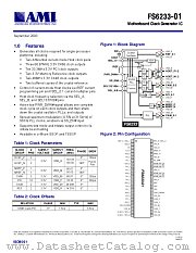 FS6233-01 datasheet pdf AMI Semiconductor