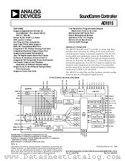 AD1815 datasheet pdf Analog Devices