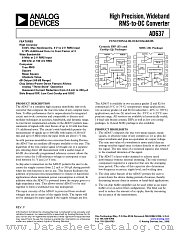 AD637KD_+ datasheet pdf Analog Devices
