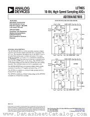 AD7884ABP datasheet pdf Analog Devices