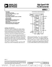 AD9012TD datasheet pdf Analog Devices