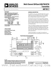 EVAL-ADF7012BB2 datasheet pdf Analog Devices