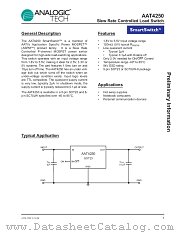 AAT4250IGY-T1 datasheet pdf ANALOGIC TECH