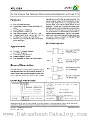APL1084-33ZC-TR datasheet pdf ANPEC Electronics Corporation