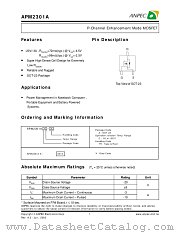 APM2301AAC-TR datasheet pdf ANPEC Electronics Corporation