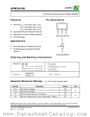 APM3040NDC-TR datasheet pdf ANPEC Electronics Corporation