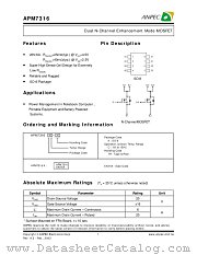 APM7316KC-TR datasheet pdf ANPEC Electronics Corporation
