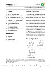 APR3001-15AC-TR datasheet pdf ANPEC Electronics Corporation