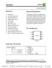 APV2002KI-W datasheet pdf ANPEC Electronics Corporation