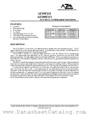 AZ10E111FN datasheet pdf Arizona Microtek