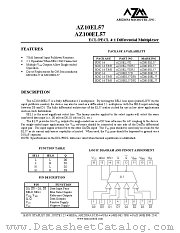 AZ100EL57DR1 datasheet pdf Arizona Microtek
