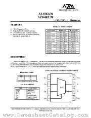 AZ100EL58D datasheet pdf Arizona Microtek