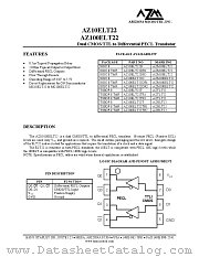 AZ100ELT22TR1 datasheet pdf Arizona Microtek