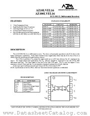 AZ100LVEL16TR1 datasheet pdf Arizona Microtek