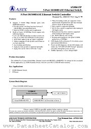 AX88615P datasheet pdf ASIX Electronics Corporation