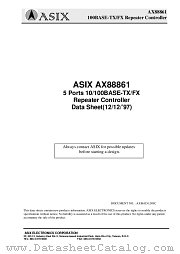 AX88861 datasheet pdf ASIX Electronics Corporation
