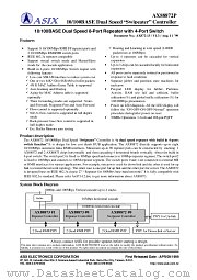 AX88872P datasheet pdf ASIX Electronics Corporation