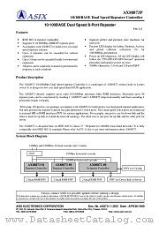 AX88873P datasheet pdf ASIX Electronics Corporation
