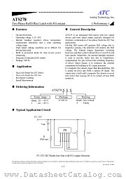 ATS2785A datasheet pdf ATC Analog Technology