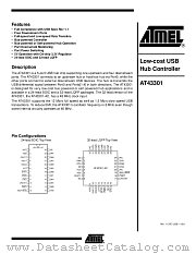 AT43301-AL datasheet pdf Atmel
