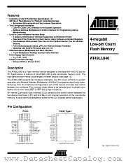 AT49LL040-33JC datasheet pdf Atmel