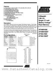 AT49LV080-12TC datasheet pdf Atmel