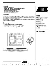 PC7410M16MG400L datasheet pdf Atmel