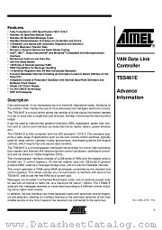 TSS461E-TRA datasheet pdf Atmel