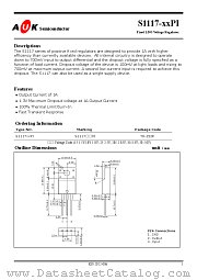 S1117-15PI datasheet pdf AUK Corp