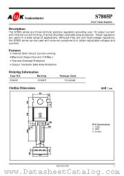 S7805P datasheet pdf AUK Corp