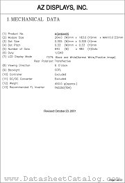 AGM6448S-FC-FBS-T datasheet pdf AZ Displays